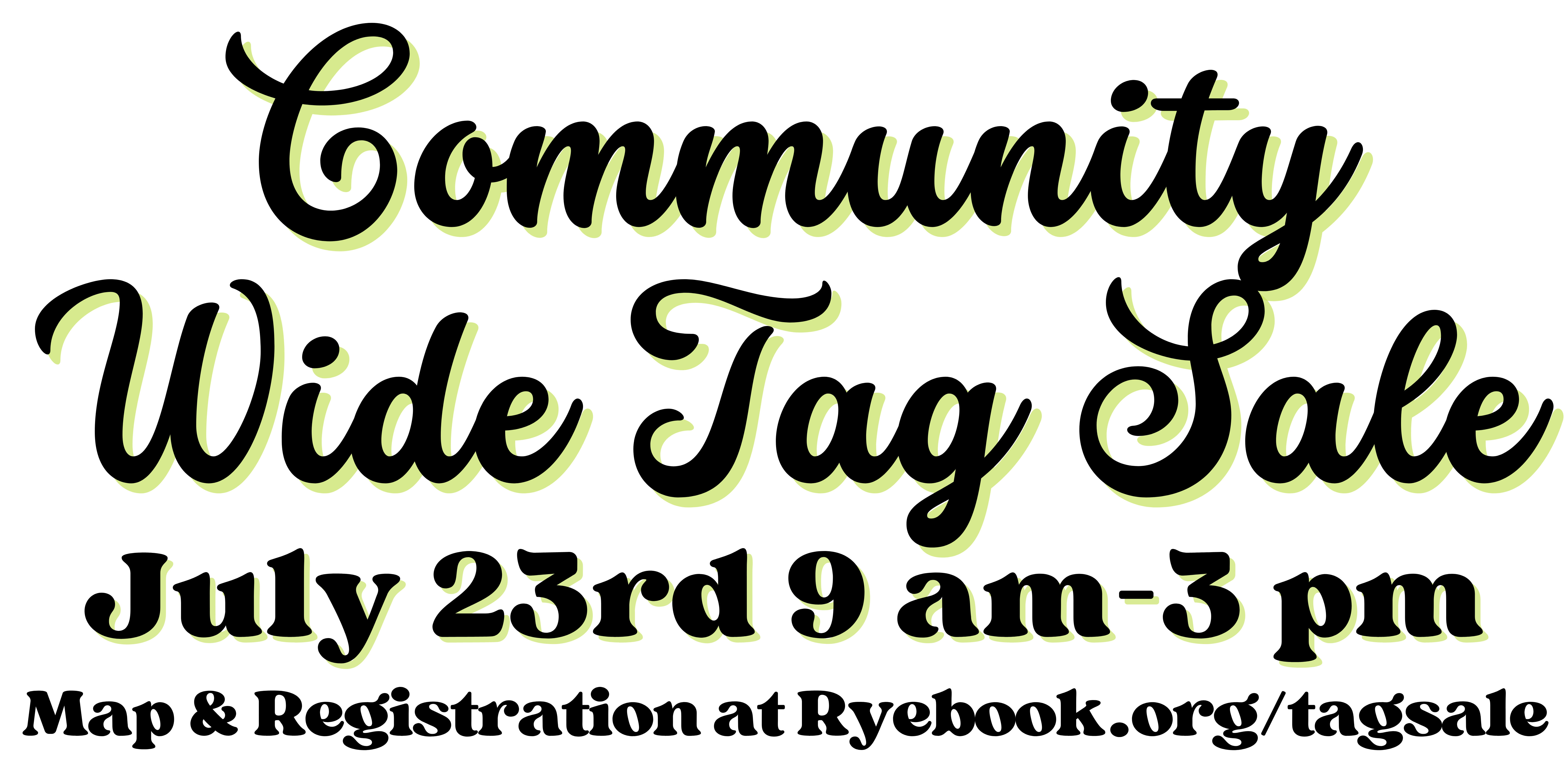 Community Tag Sale Village of Rye Brook