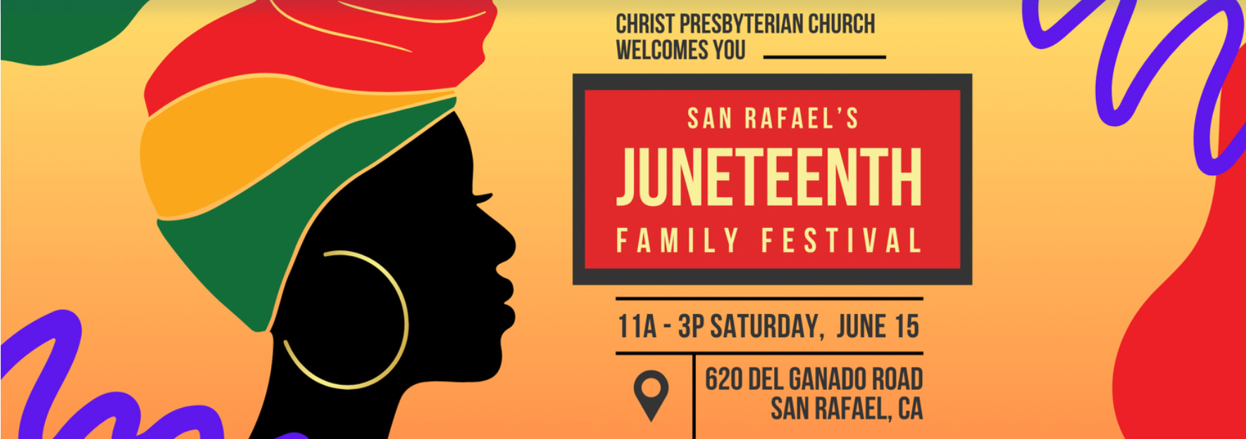 San Rafael’s Juneteenth Family Festival
June
15
2024
11:00am - 3:00pm