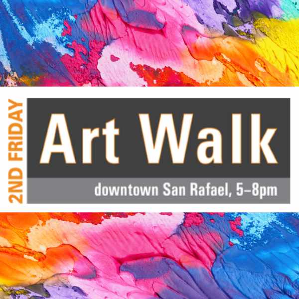 2nd Friday Art Walk logo in Downtown San Rafael