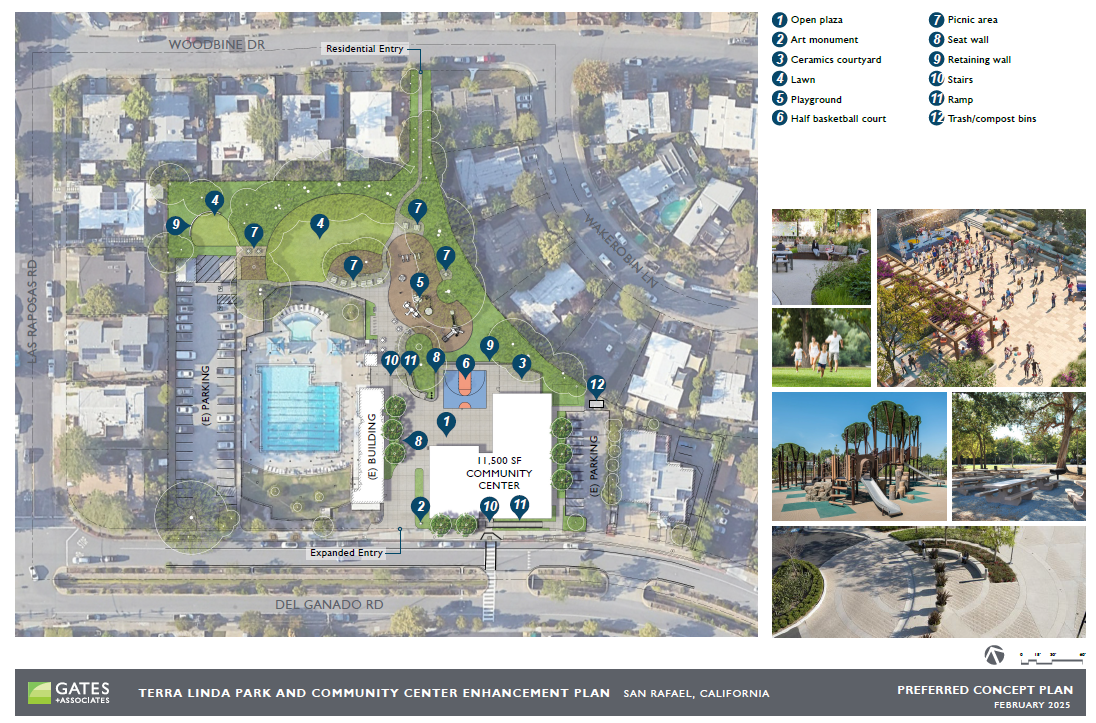 Terra Linda Park & Community Center Preferred Concept Plan