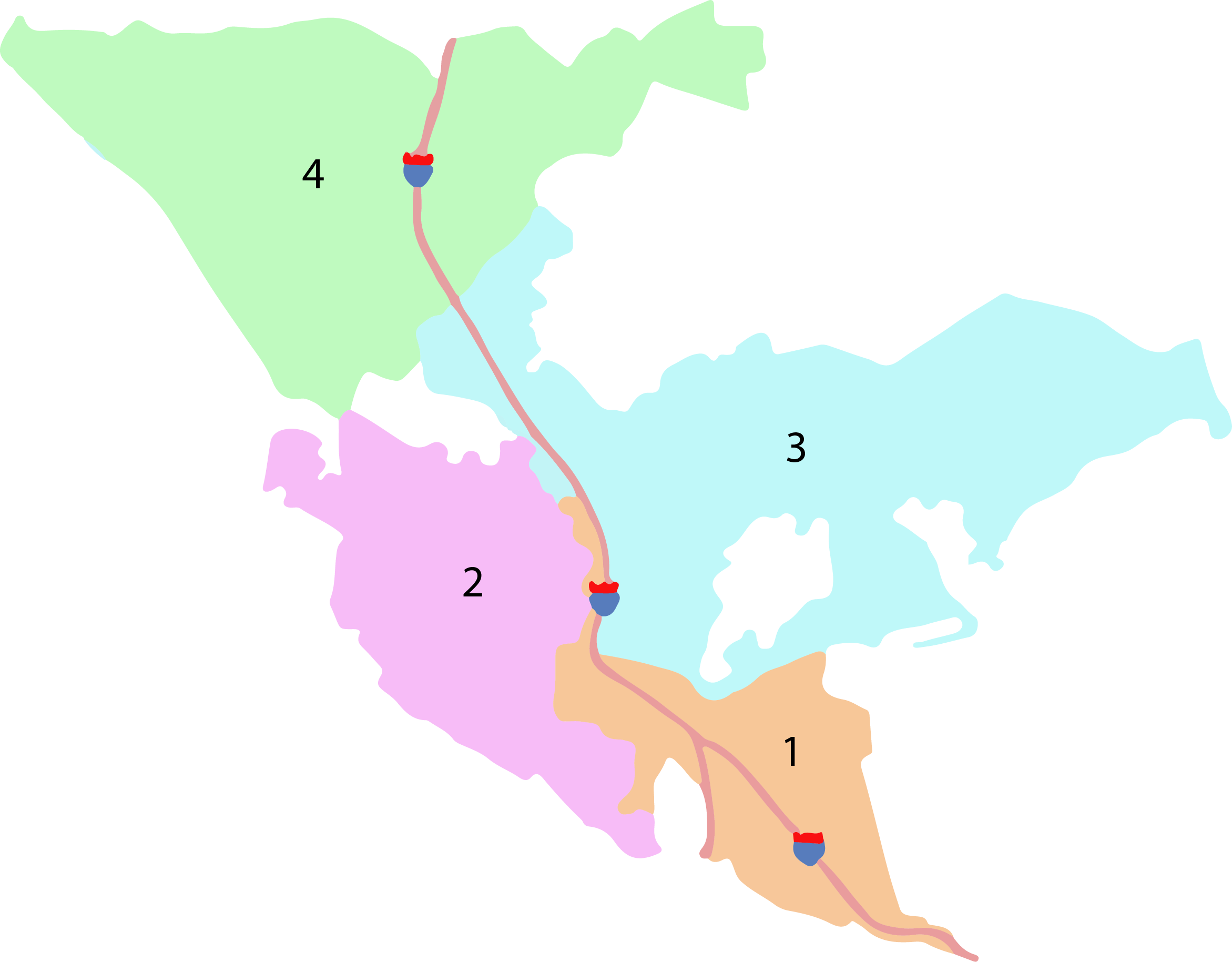 San Rafael District Map with numbers