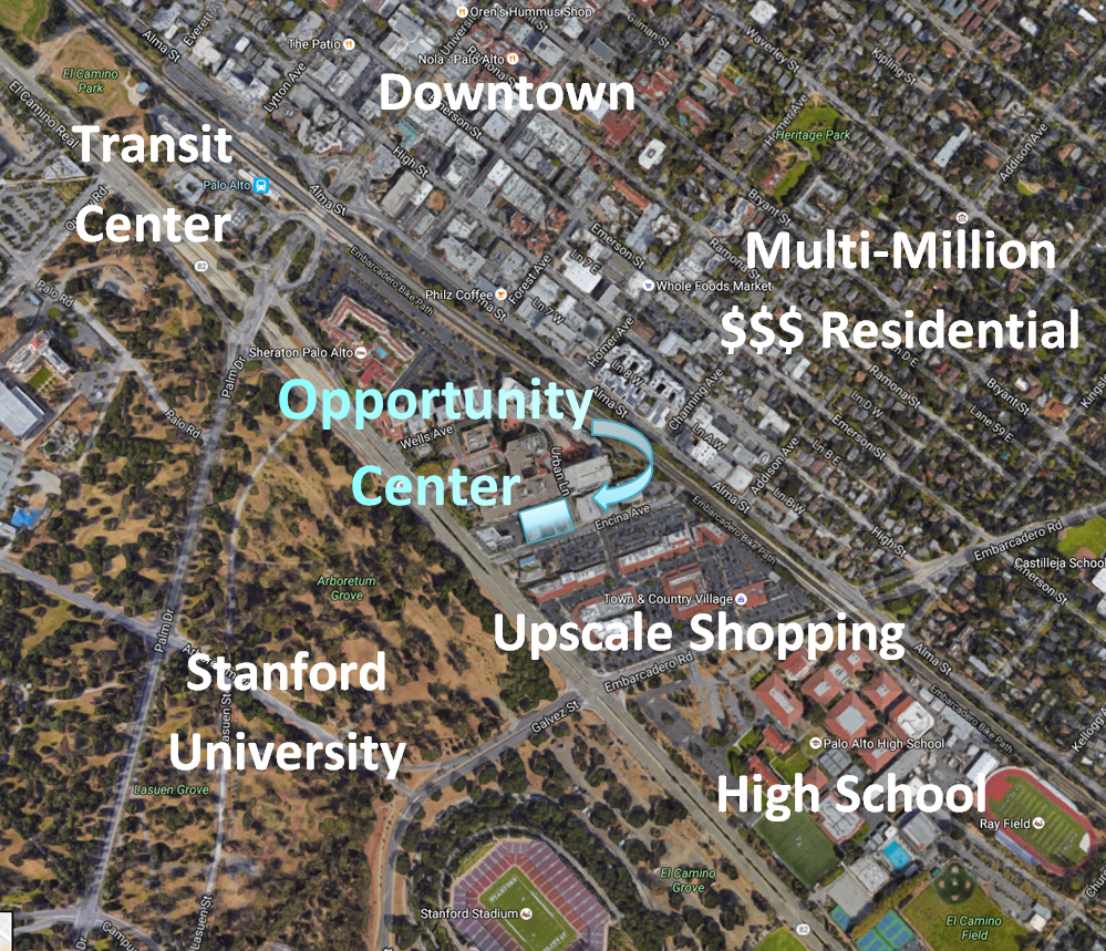 Map of the Opportunity Center