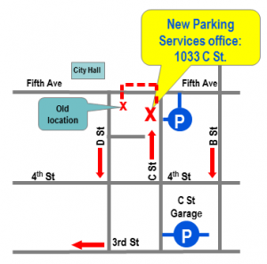 Parking Services Mini Map New Office