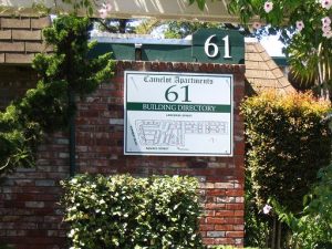 building directory sign