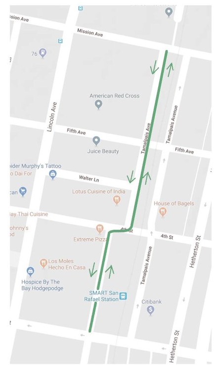 bike lane diagram