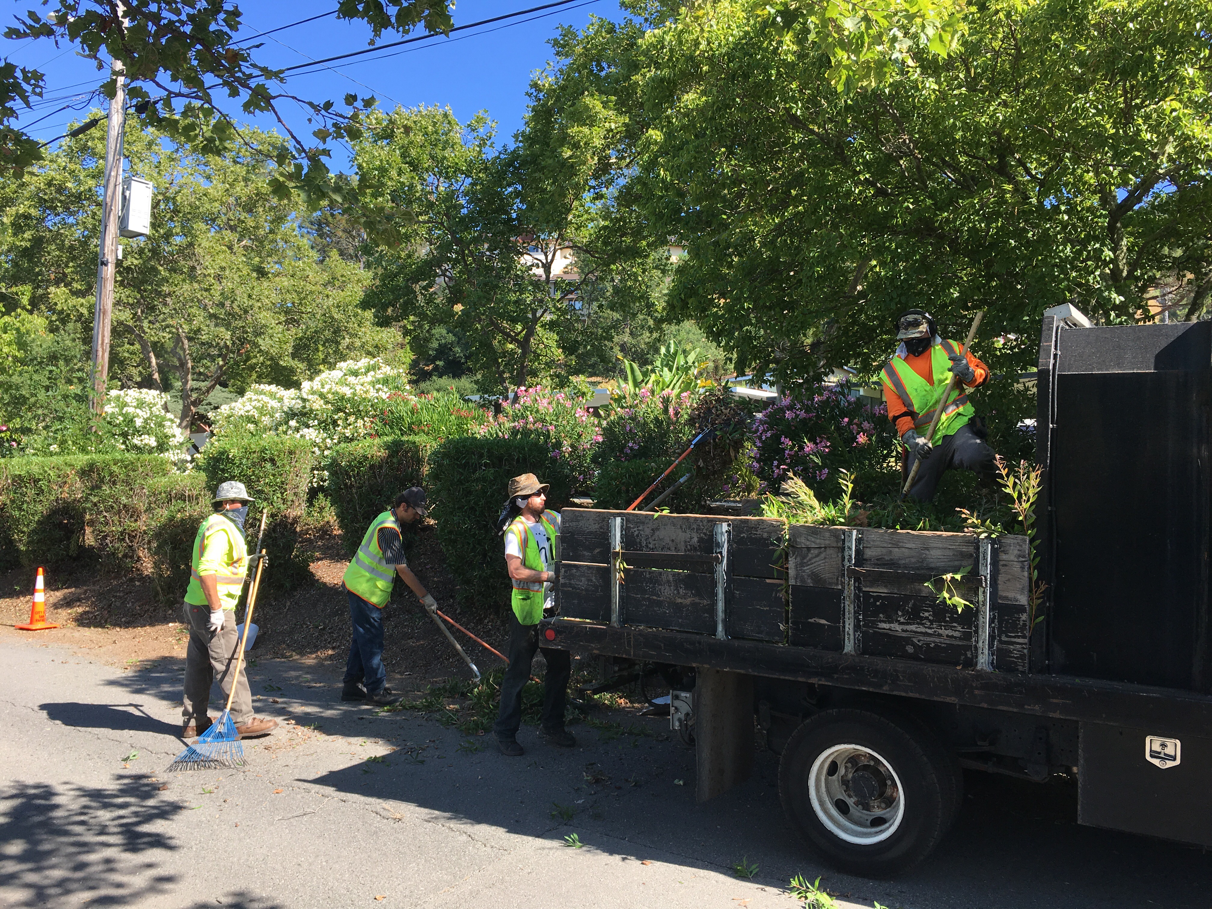 Crew Working on Las Colindas