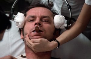 Jack Nicholson receiving electroconvulsive therapy