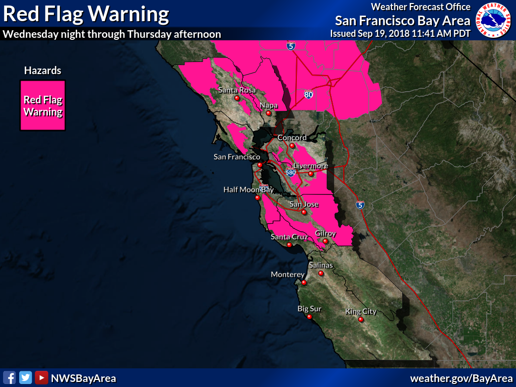 Red Flag Warning Map