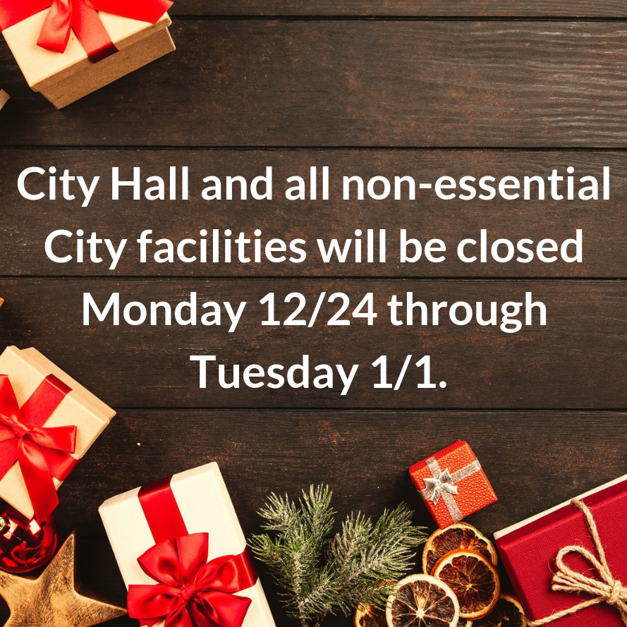 City Hall Holiday Closure