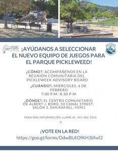 Pickleweed Meeting Flyer Spanish