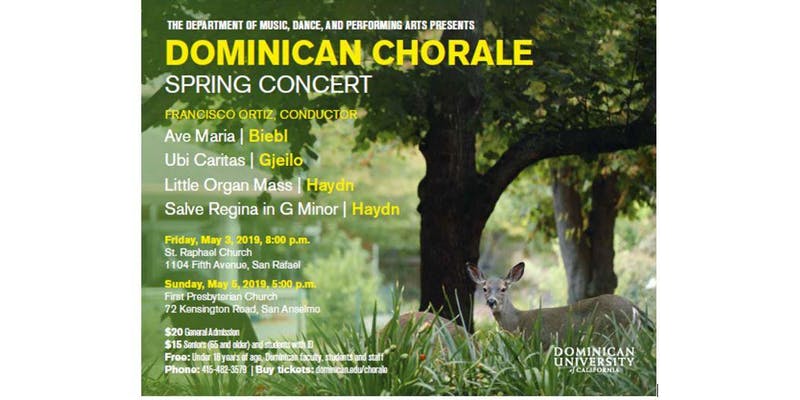 Dominican Chorale Spring Concert Flier - St. Raphael