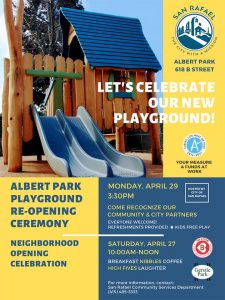 Albert Park Playground Re-Opening Ceremony Flier