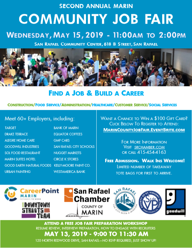 2nd Annual Marin County Community Job Fair San Rafael