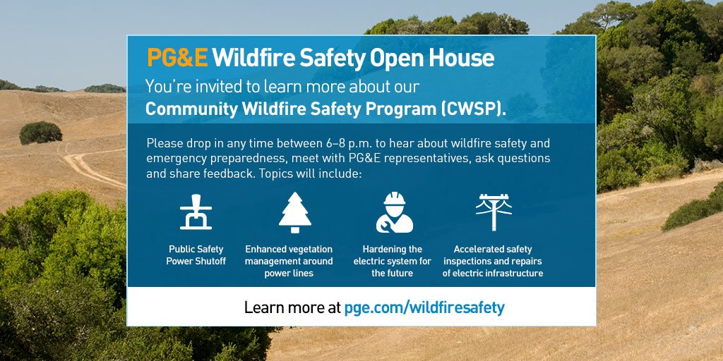 PG&E Wildfire Safety Open House