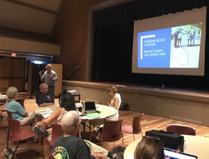 Frank addresses attendees