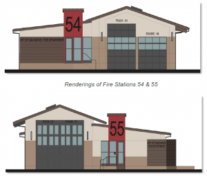 Renderings of Fire Stations 54 & 55