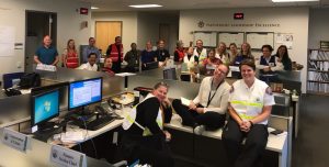 City staff in the EOC