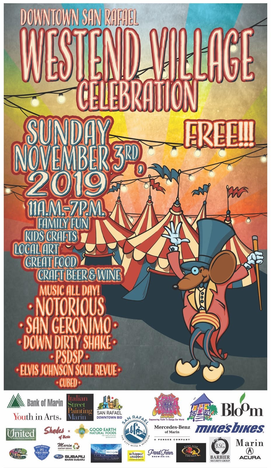 West End Village Celebration Flier 2019