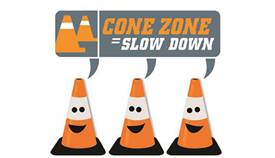 Slow for the cone zone