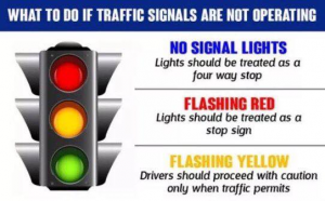 blacked out signals should be treated as a 4-way STOP