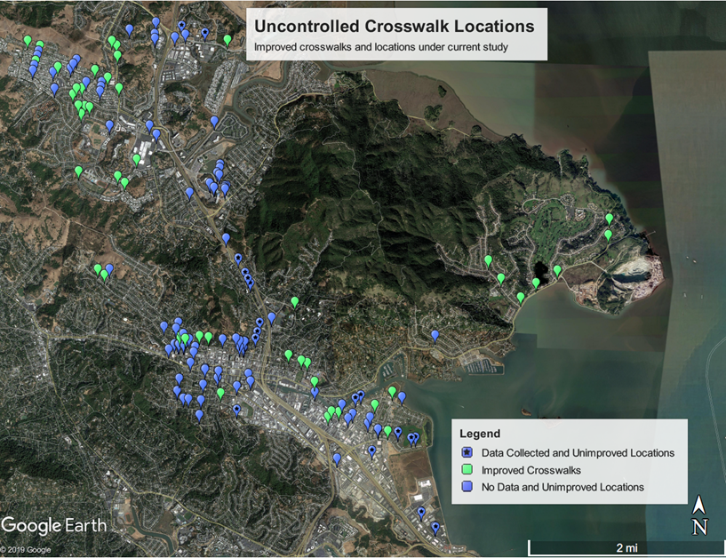 Uncontrolled Crosswalk Locations