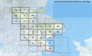 Active Encroachment Permits Locator Map