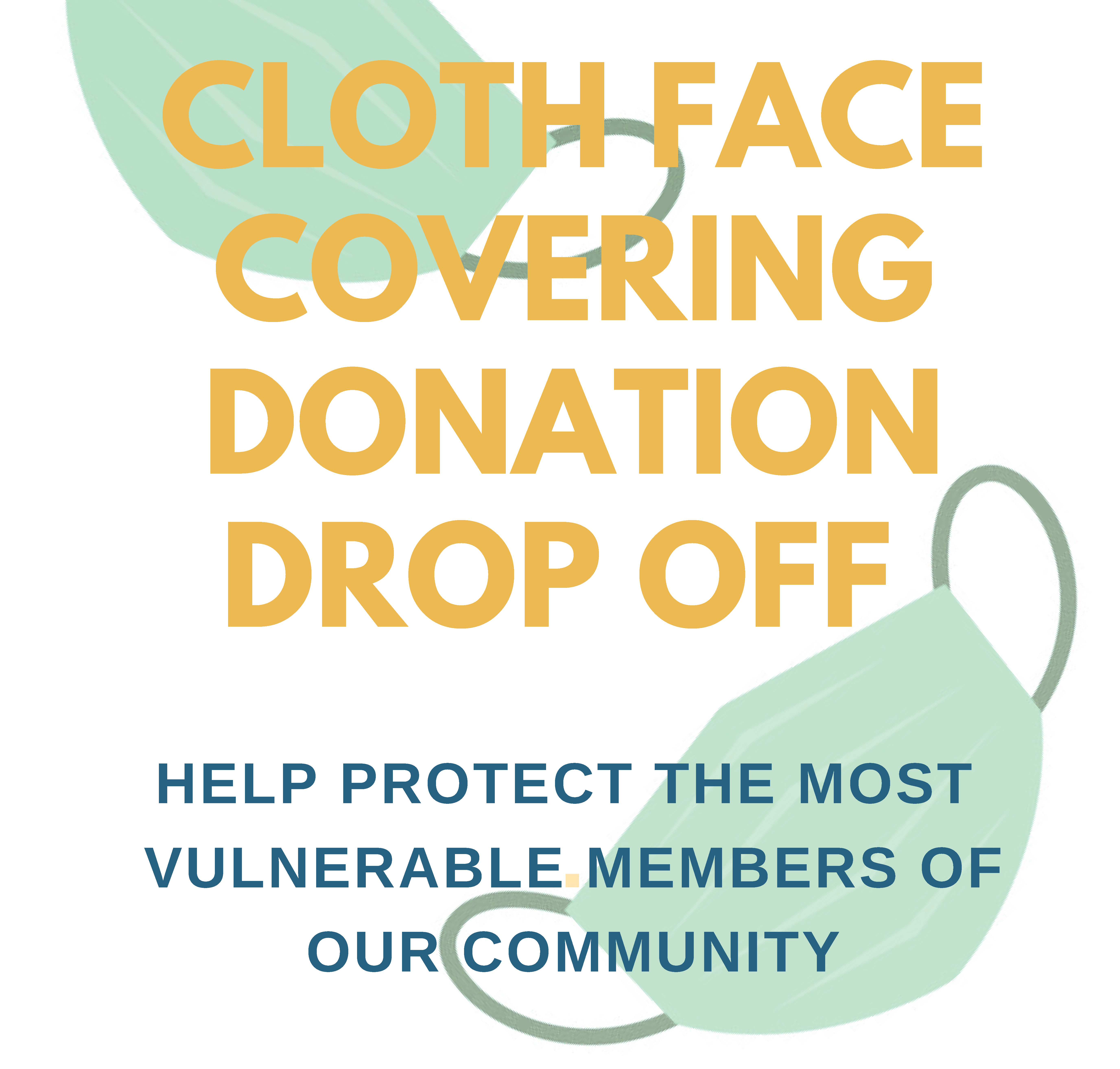 Cloth Face Covering Donation Sign website