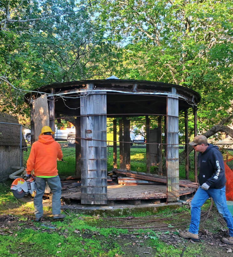 Water Tank Removal at Bret Harte Park