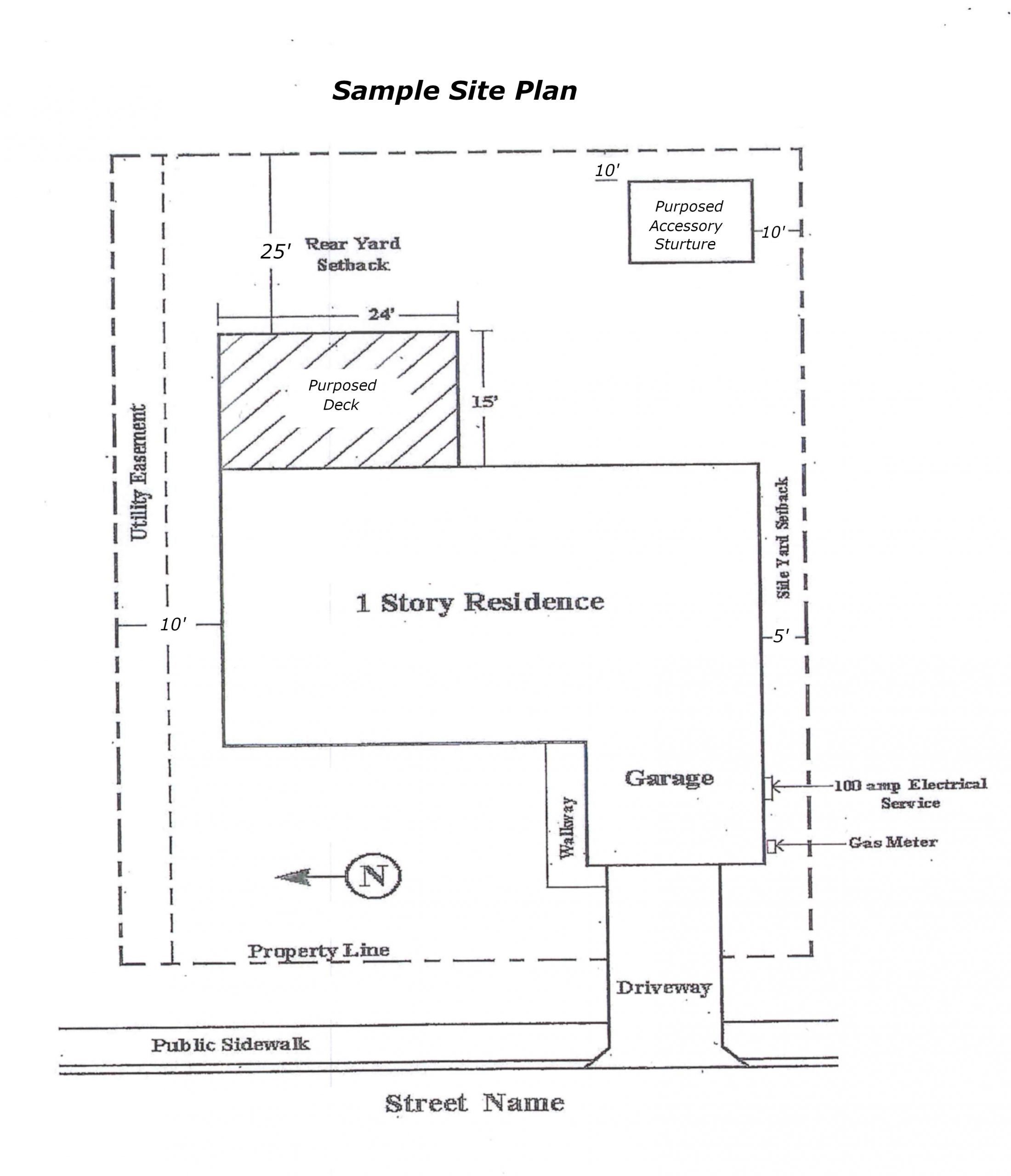 Residential Site Plan Template