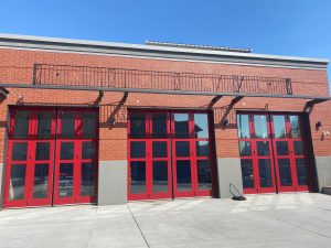 Historic Decorative Guard Rail and Bell – Salvaged from the Original Fire Station