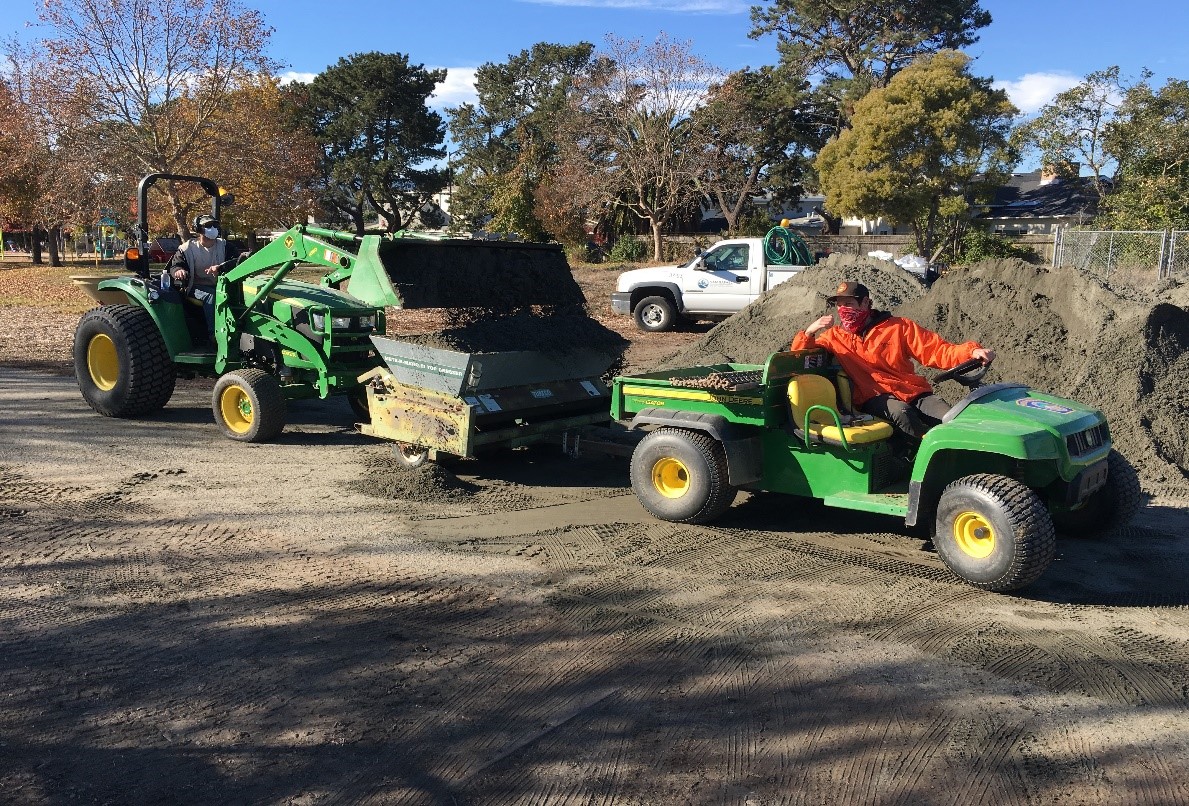 Pickleweed Park field restoration