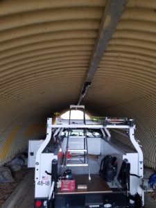 lighting installed Freitas Park Pedestrian Tunnel