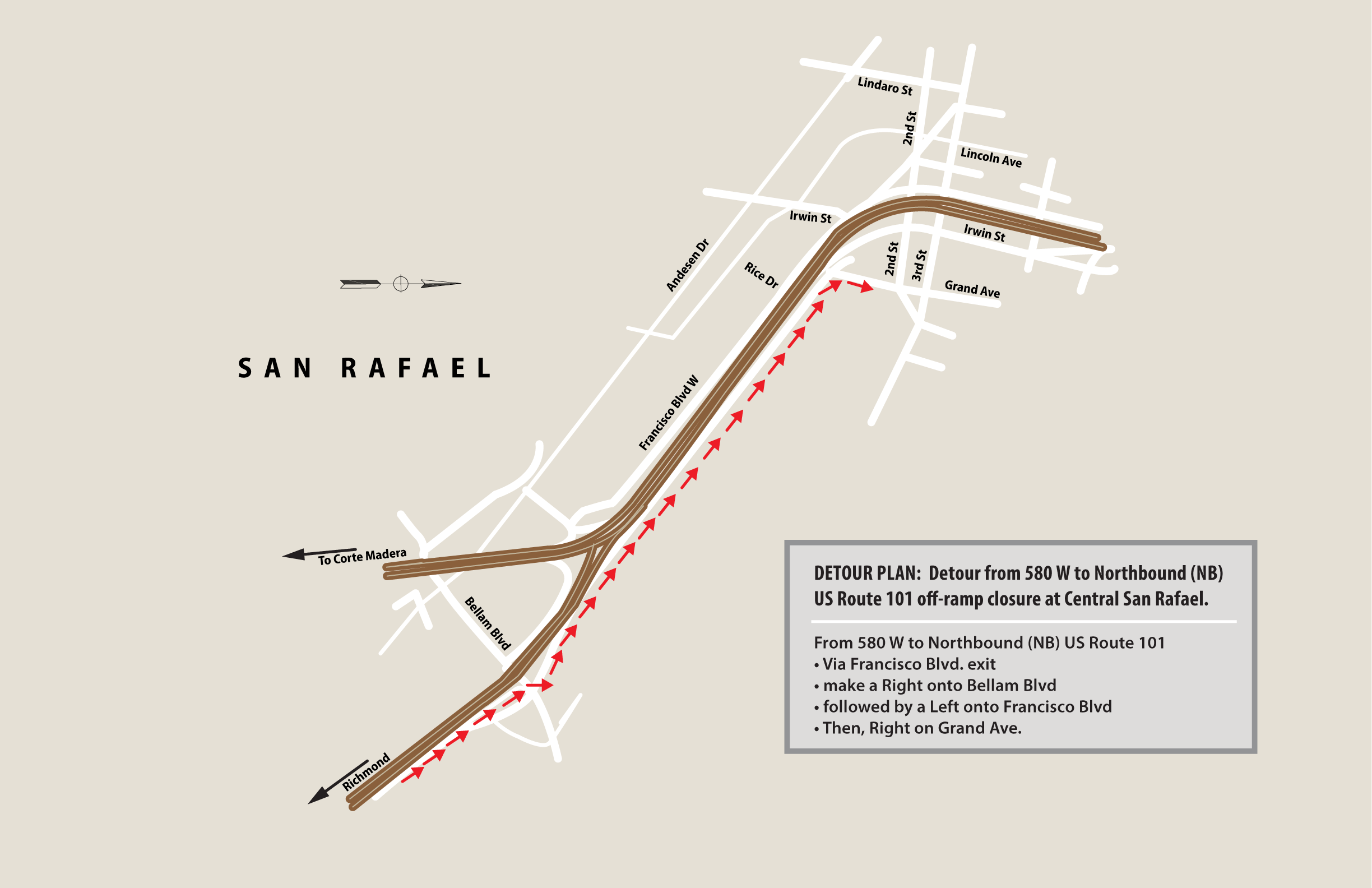 101 offramp detour 2