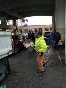 Streets Division assists with CalTrans viaduct clean up