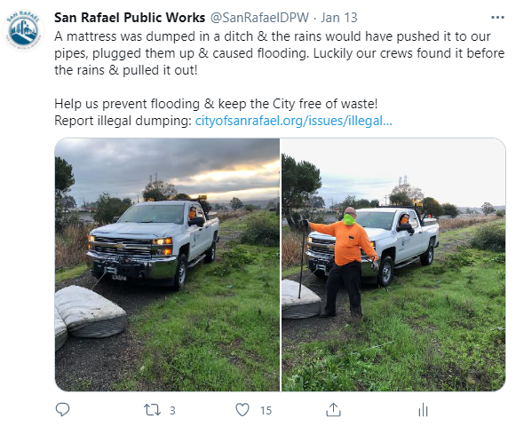 Department of Public Works Twitter account