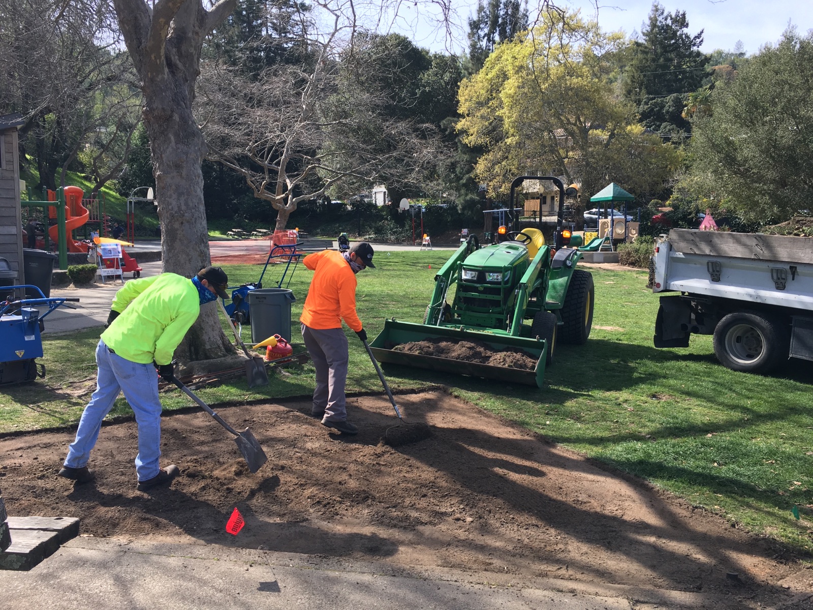 Gerstle Park field prep