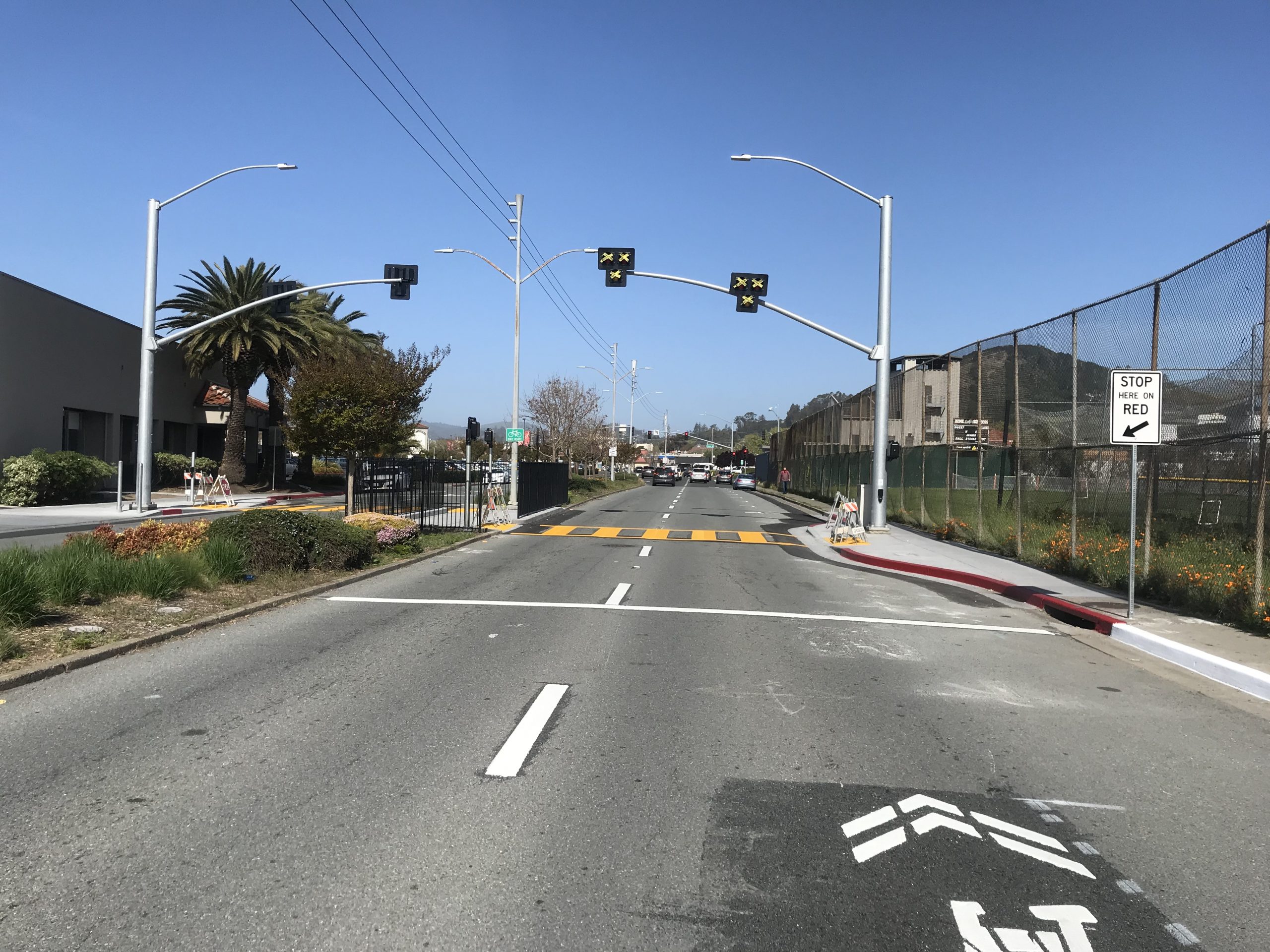 San Rafael High School Pedestrian Beacon