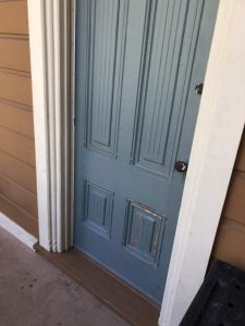 Boyd Gate House door - repaired