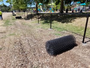 Pickleweed Park perimeter fence