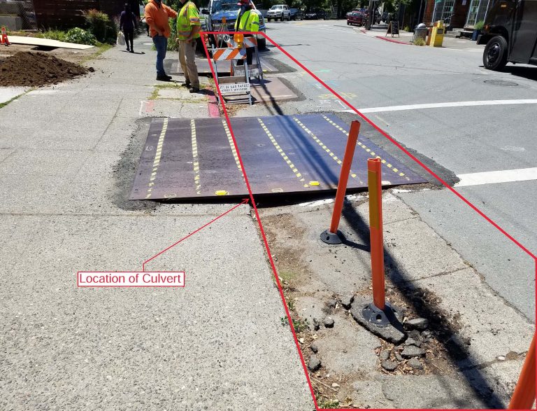 B St Culvert Repair Project Location