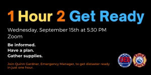 1 Hour 2 Get Ready September 21