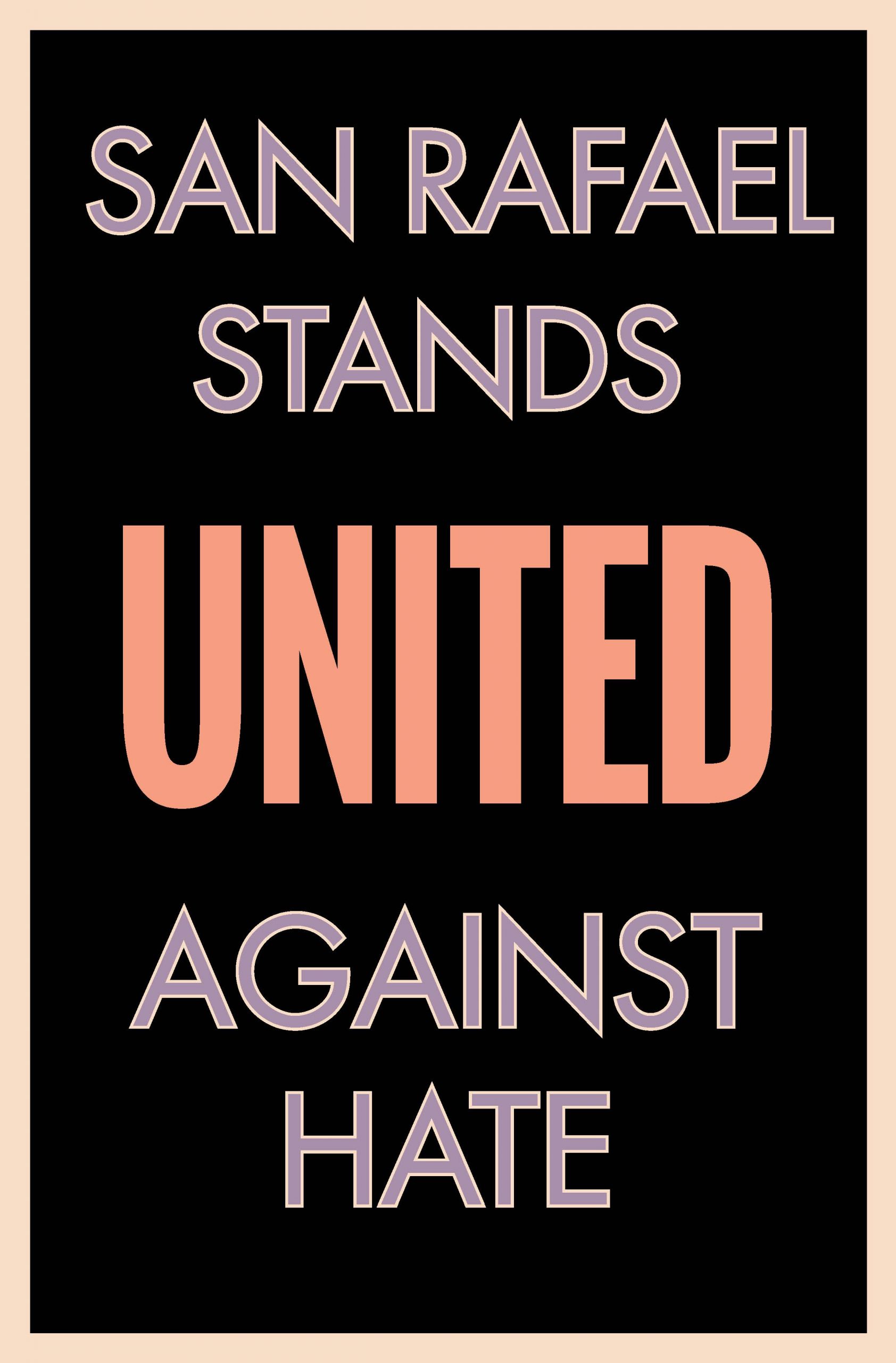 united against hate poster