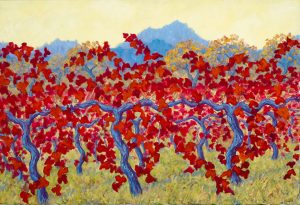 Maeve Croghan - Cloverdale Reds - Oil on Canvas - 24"x36"x2" - $2,650.00