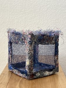 Michele Kelly - Midnight Windows - Linen Thread - 5.5"x4.75"x4.74" - $350.00