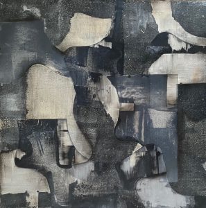 Renee Kelly - Soul Fragments - Mixed Media on Canvas - 12"12" - $250.00