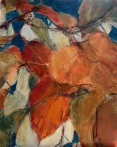 Sandra Rubin - Autumn Leaves - Acrylic and charcoal on canvas - 20"x16" - $1,200.00