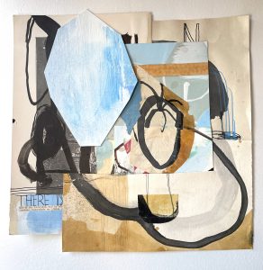 Emily Shepard - Watershed - Mixed Media and Collage - 10.25"x10" - $300.00