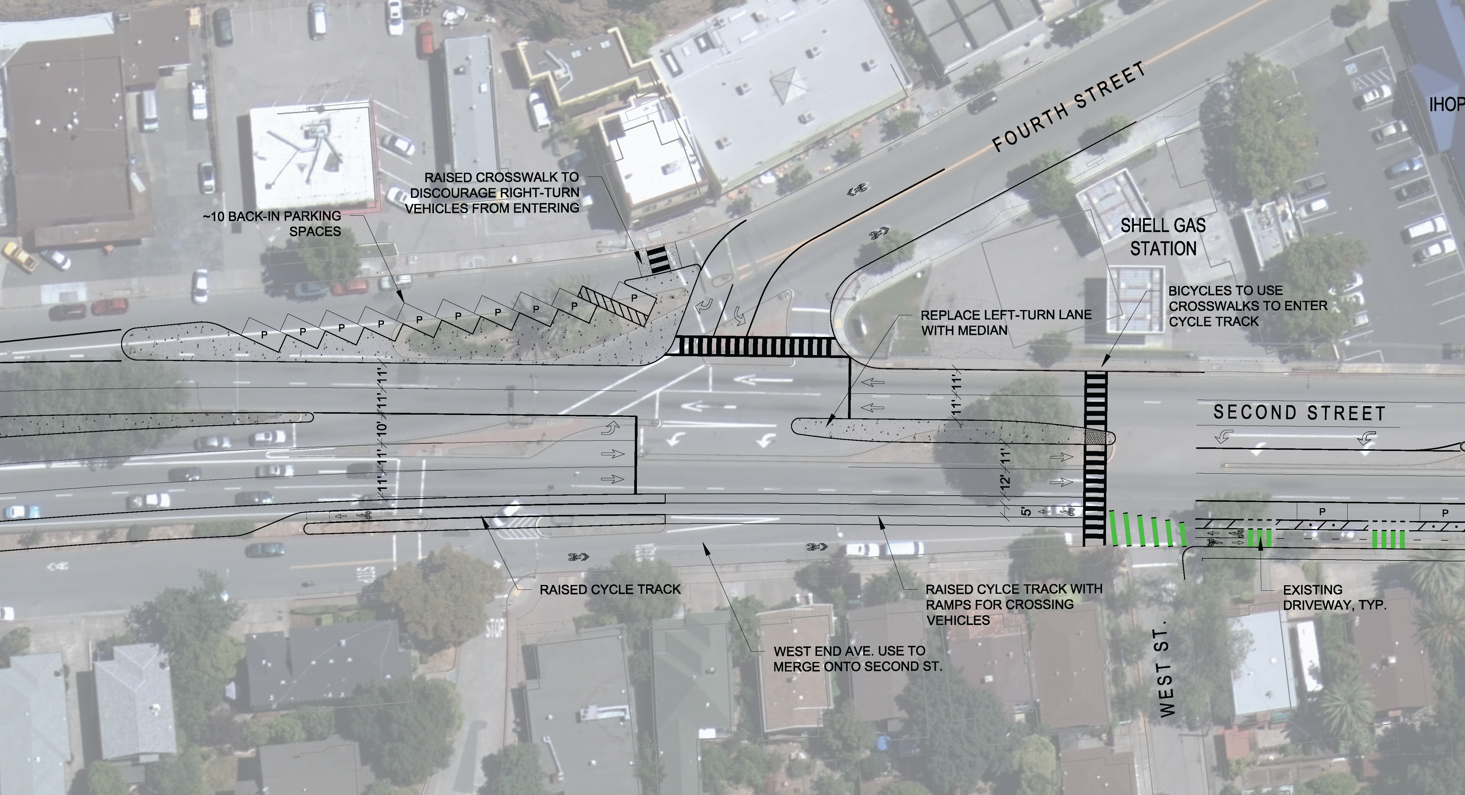 Fourth Street Intersection Improvements draft exhibit