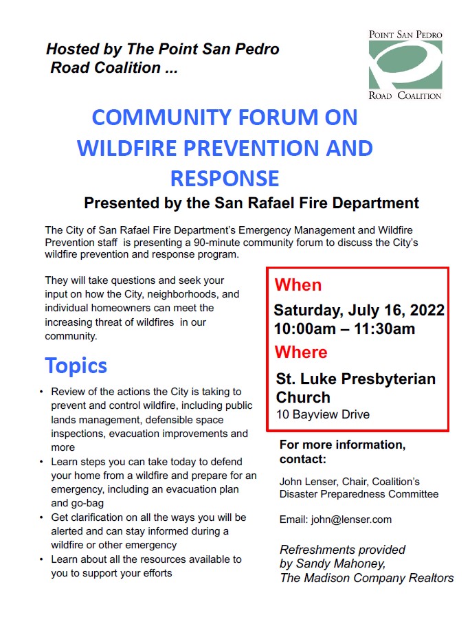 SPRC Wildfire Forum Flyer