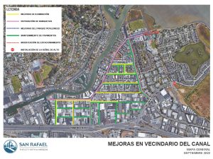 Canal Improvements Overview Map Spanish